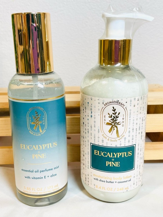 Bath & Body Works Other - B&BW Aromatherapy Eucalyptus Pine Moisturizing Set: Perfume Mist & Body Lotion
